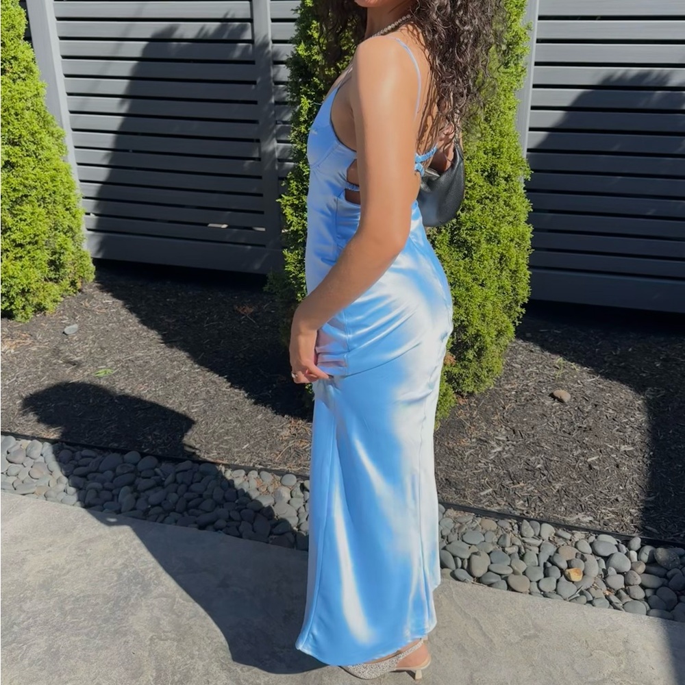 Princess Polly Light Blue Maxi Dress